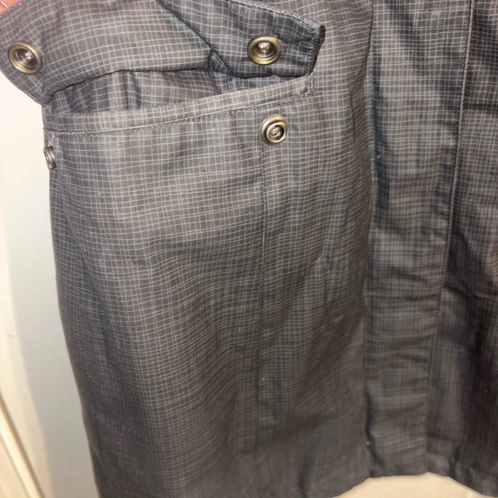 Feller Seattle Women’s XS Raincoat Trench Gray Plaid Hooded - Picture 8 of 15